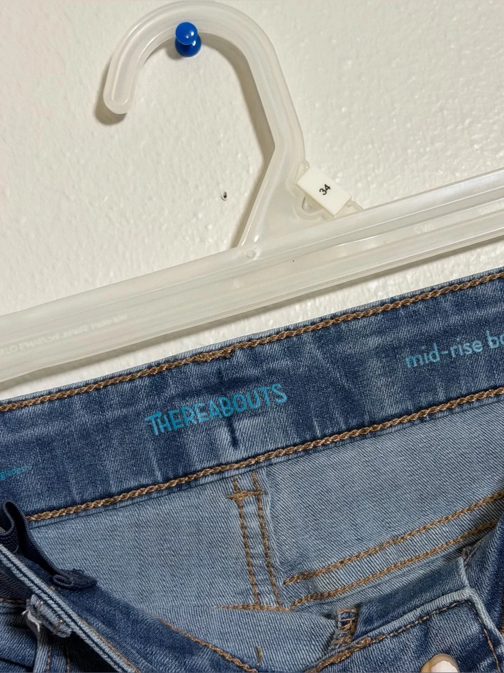 Thereabouts Kids Girl Denim Blue Distressed Mid-Rise Bootcut Jeans‎ size 14